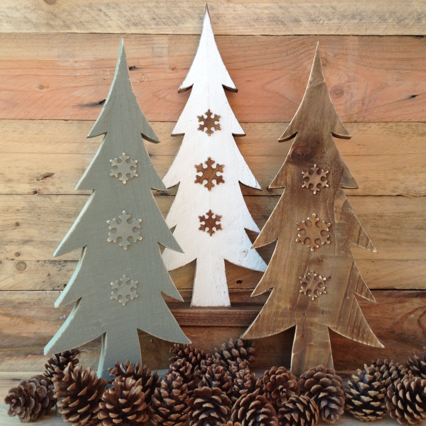Large Wooden Christmas Tree