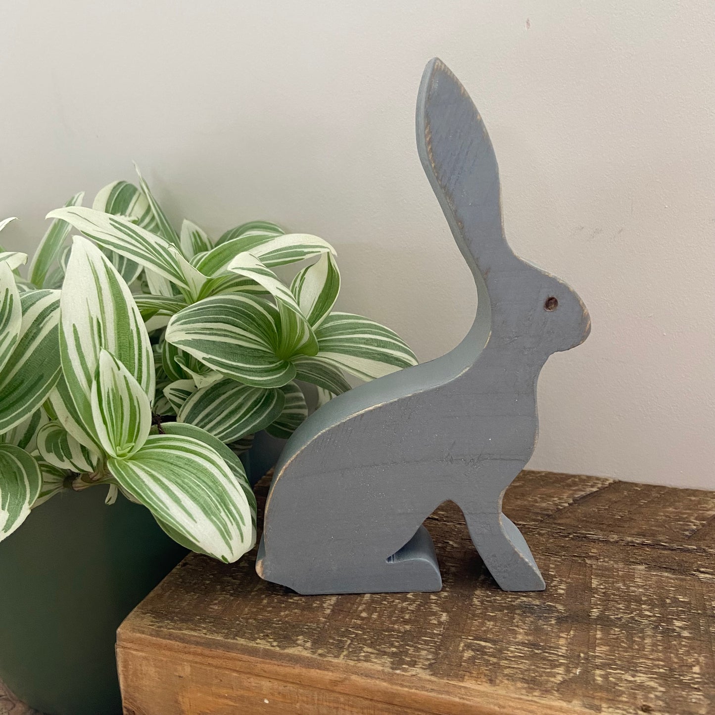 Handcrafted Wooden Hare Ornament