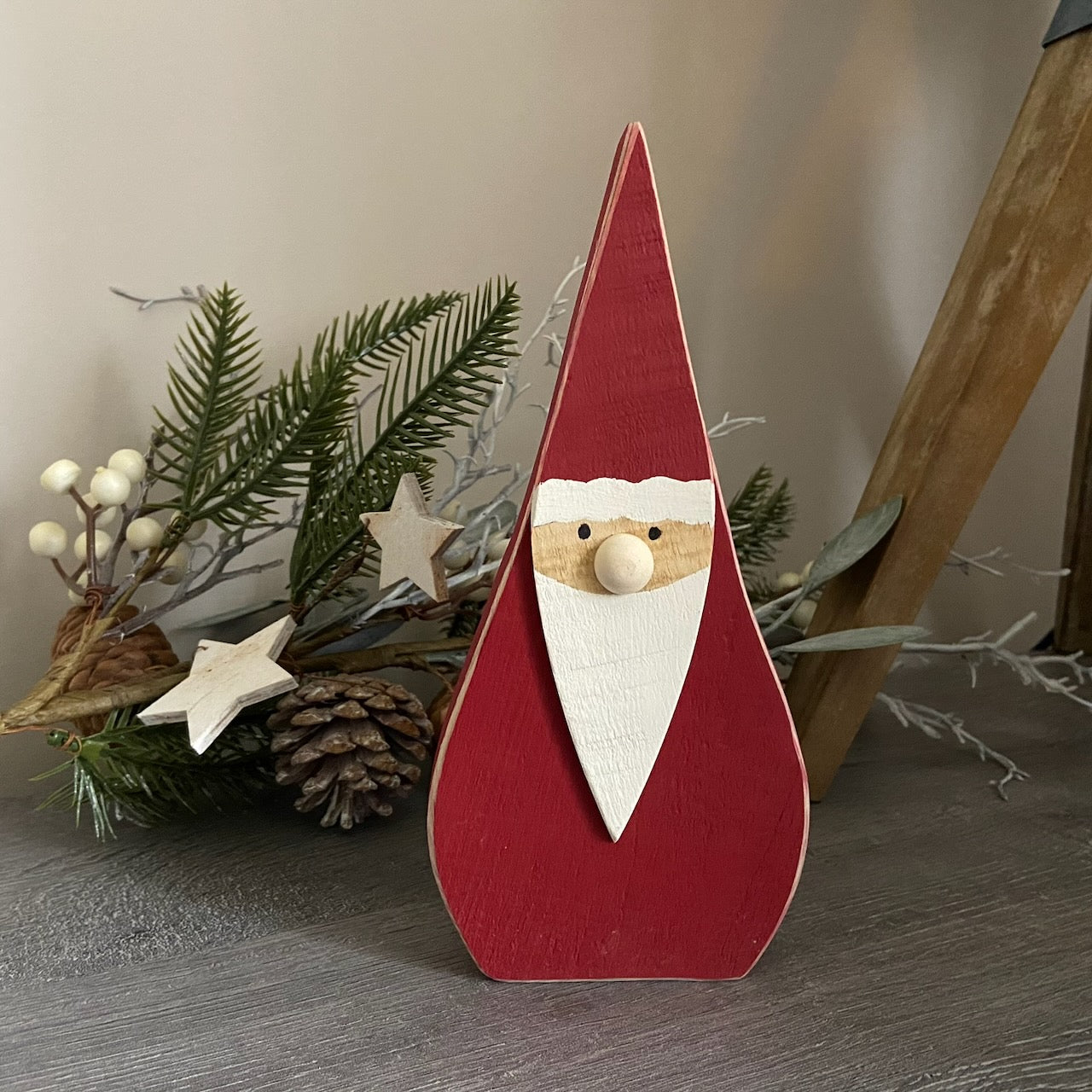 Handmade Nordic Pine Santa