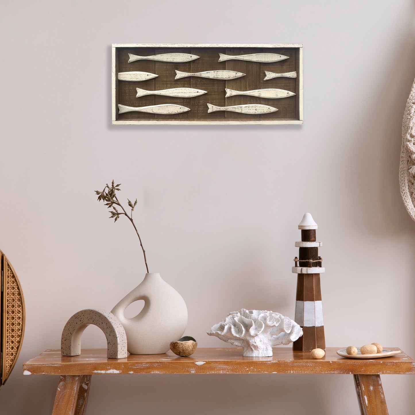 Coastal Wooden Fish Wall Art