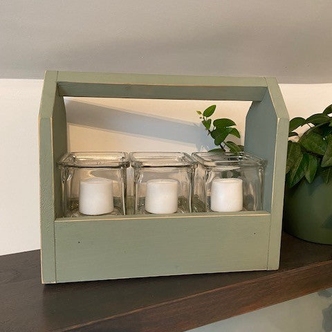 Rustic Trio Candle Holder Set