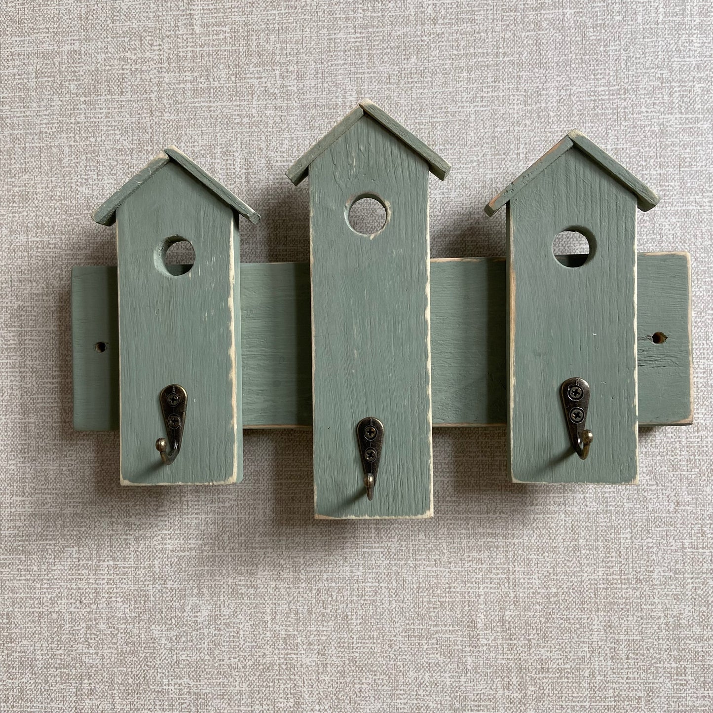 Birdhouse Key Hooks