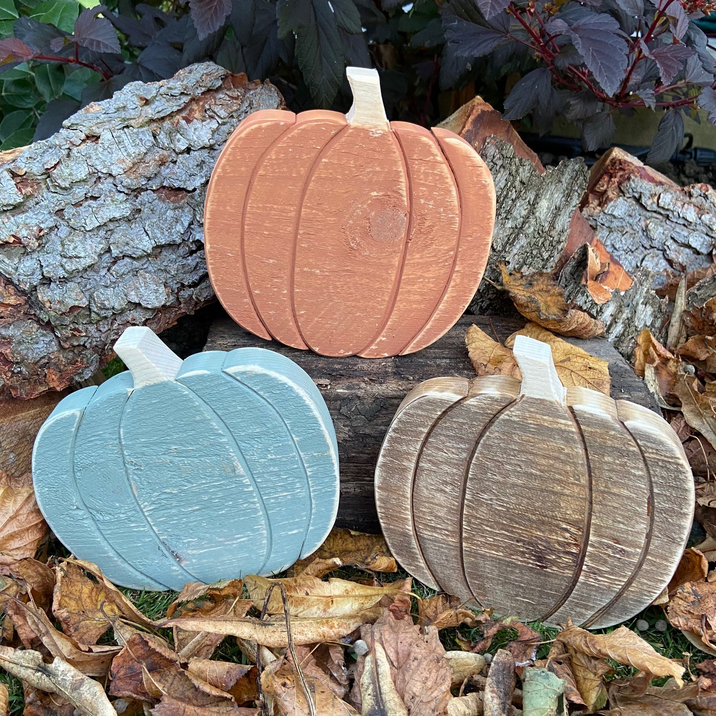 Rustic Wooden Pumpkin