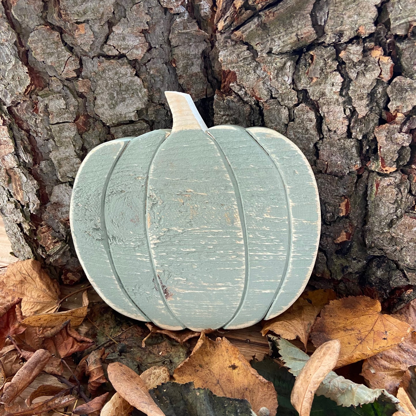 Rustic Wooden Pumpkin