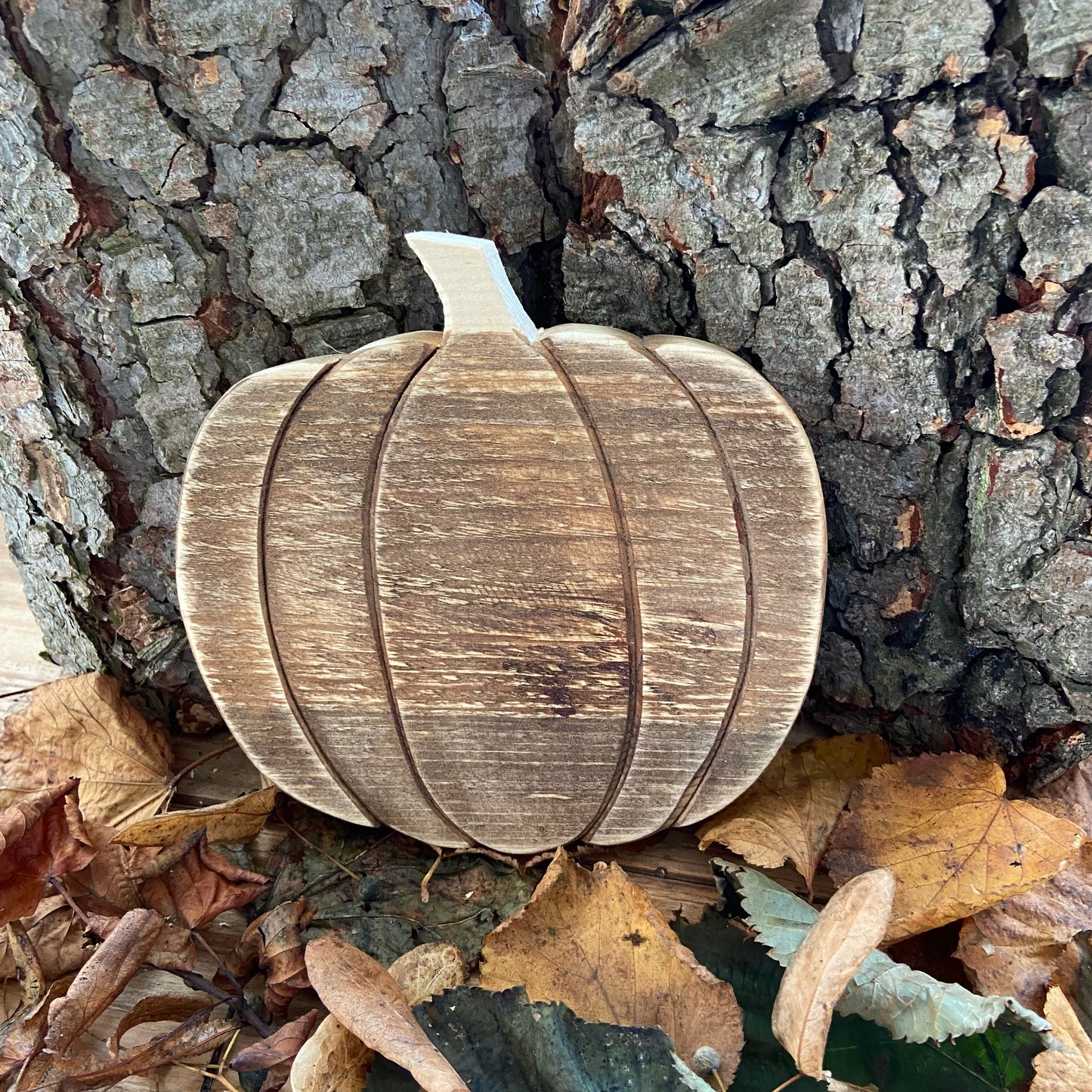 Rustic Wooden Pumpkin