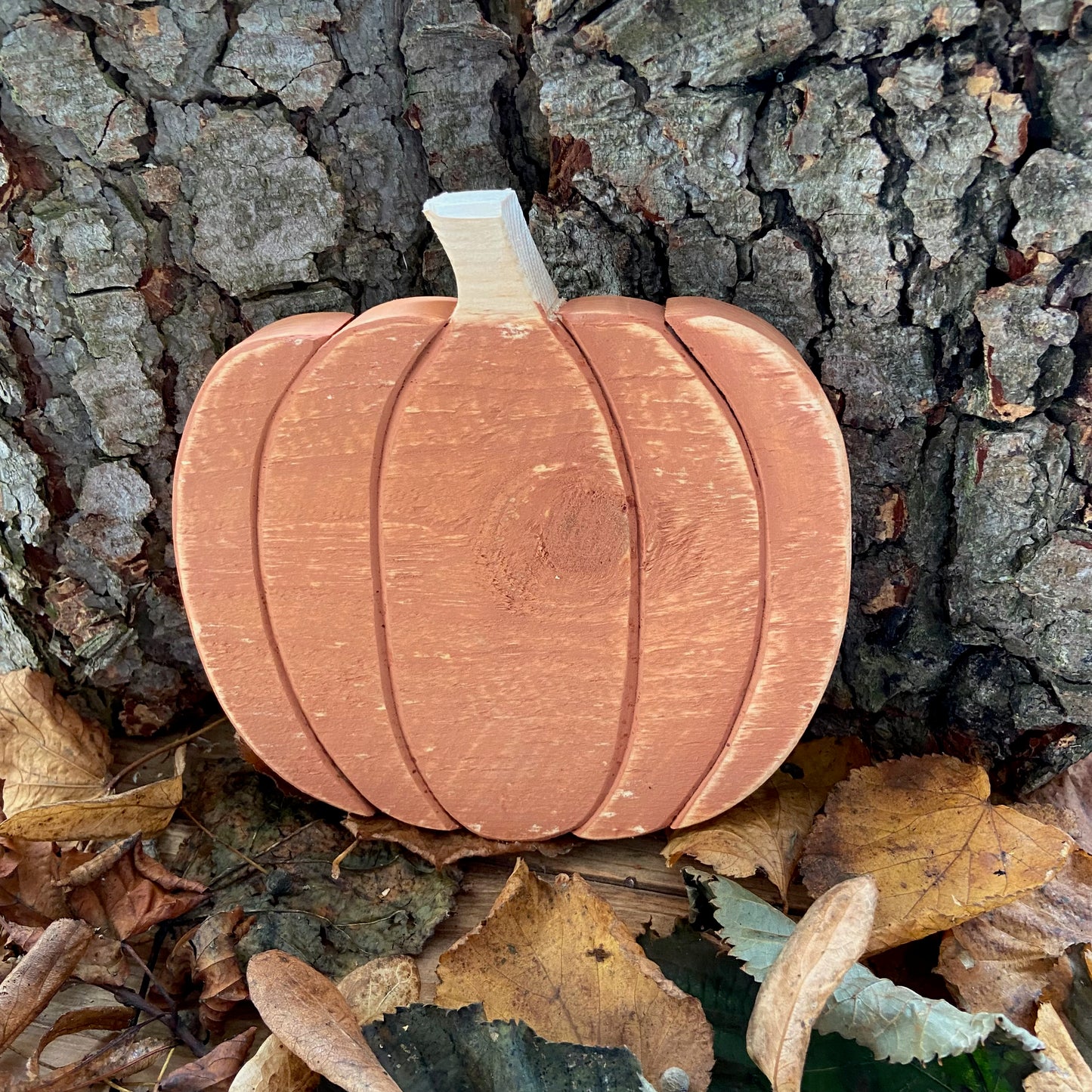 Rustic Wooden Pumpkin
