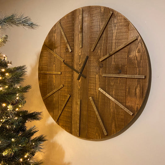 Large Rustic Wall Clock