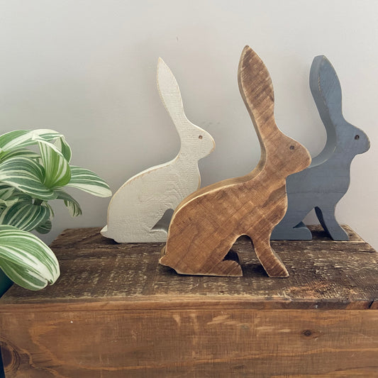 Handcrafted Wooden Hare Ornament