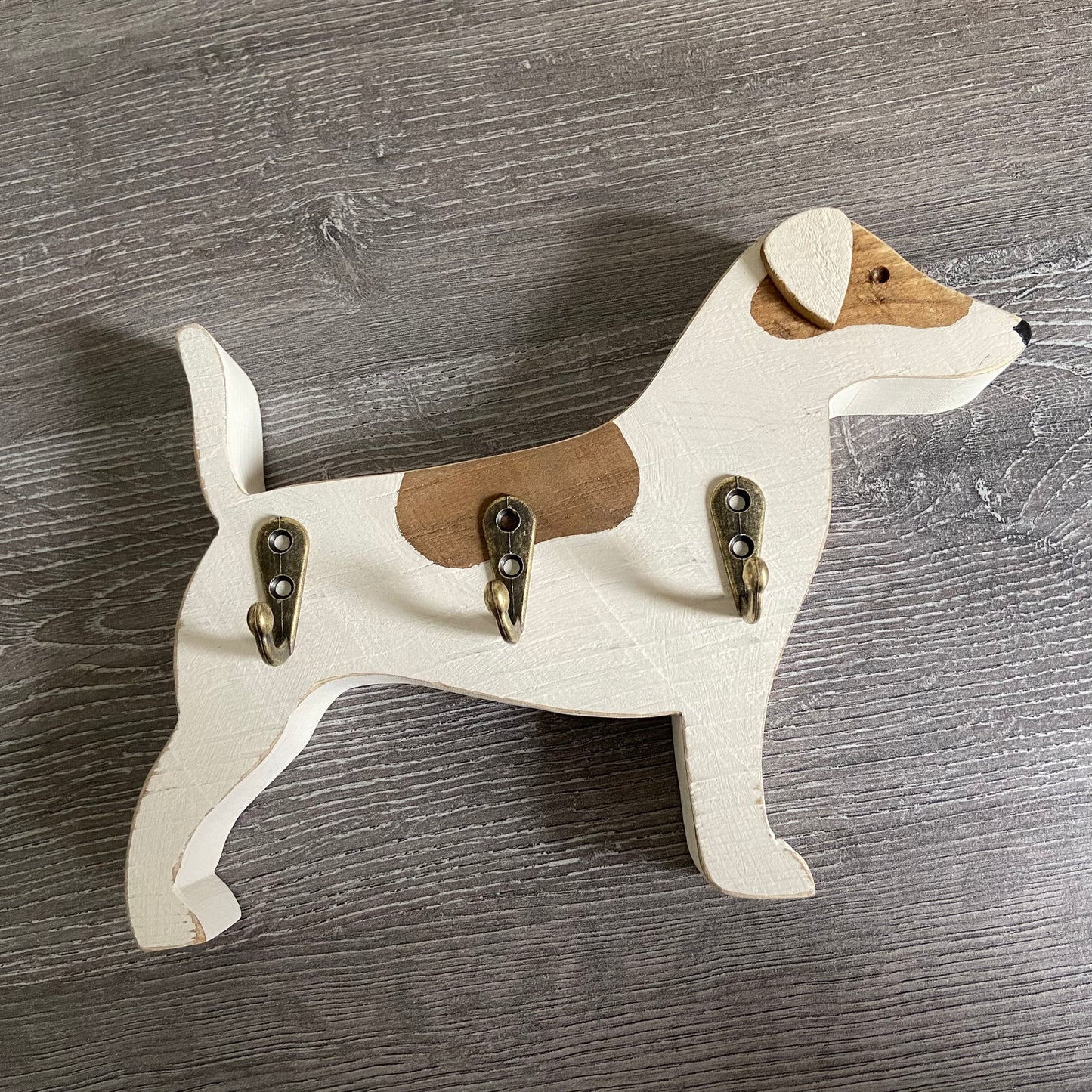 Rustic Jack Russell Wall Hooks
