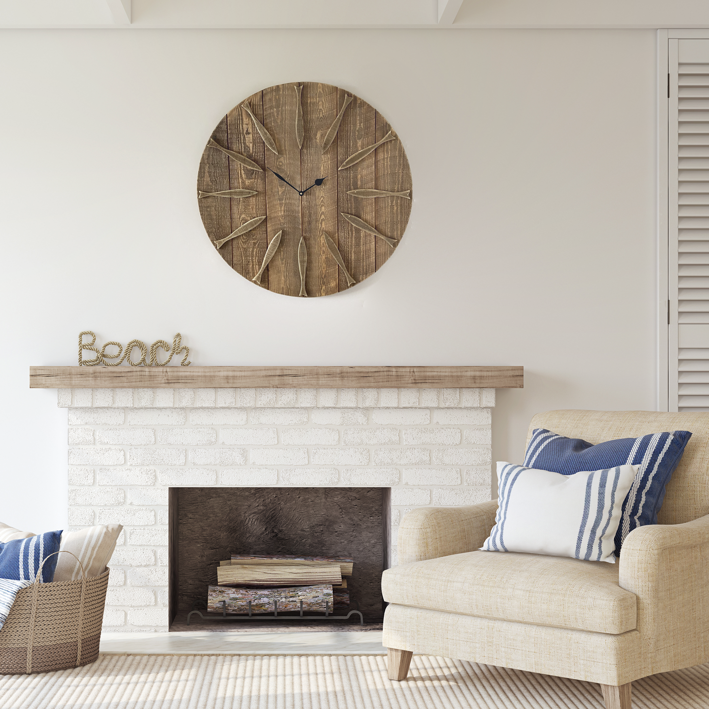 Shoal Large Wall Clock